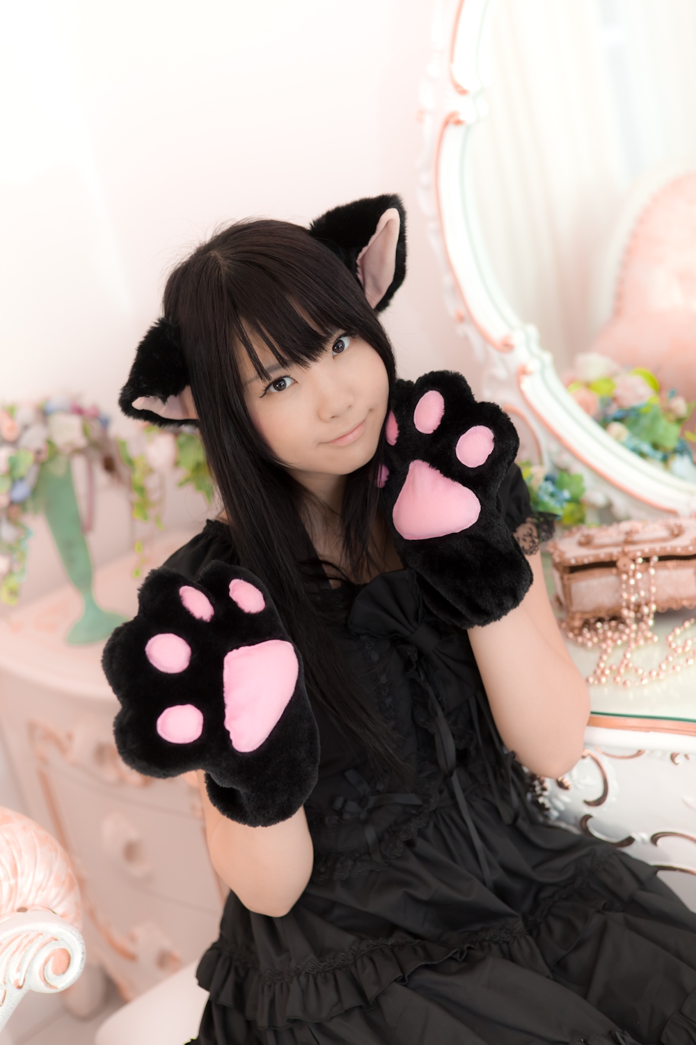 [enako] [enacat black] black silk cat girl(7)